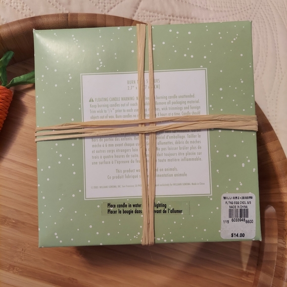 Williams Sonoma Speckled Egg Floating Candles - Picture 2 of 2